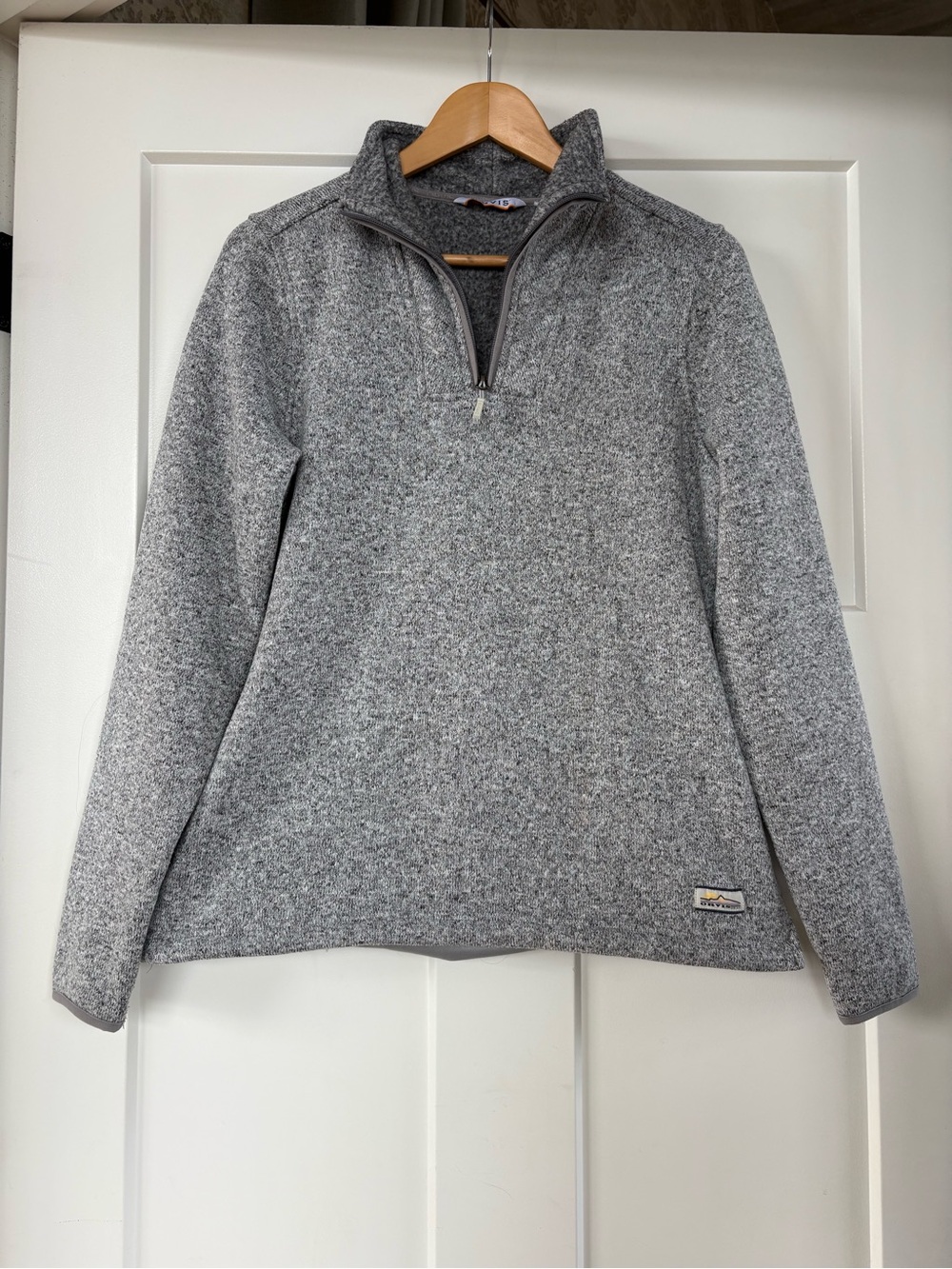 Orvis Women's Gray Quarter Zip Up Sweater, Size Small